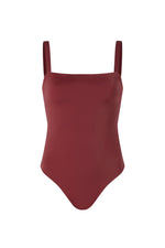 ESTHER Box-Cut One Piece Swimsuit Mulberry