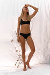ELLI Knotted Bikini Top Black - Factory Sale