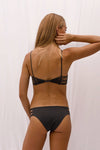 ELLI Knotted Bikini Top Graphite - Factory Sale