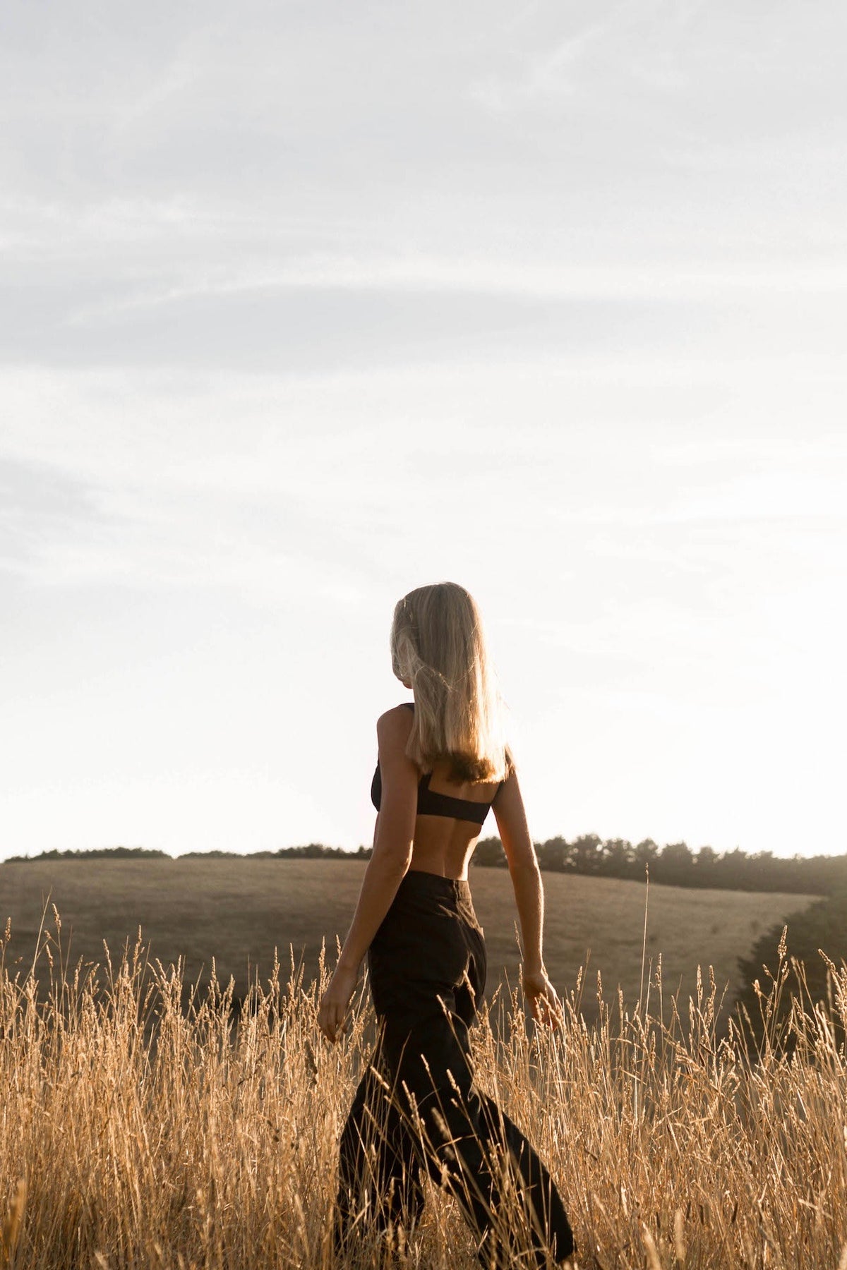MILOU Scooped Bralette in Black
