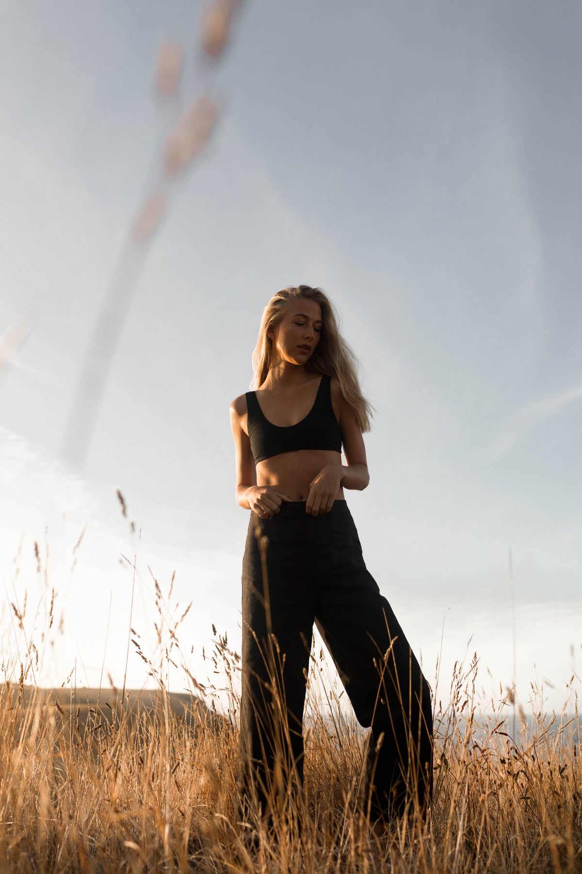 MILOU Scooped Bralette in Black