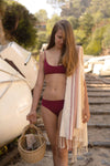 ELLI Knotted Bikini Top Mulberry - Factory Sale