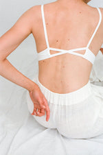 SYLVIA Bralette in White - Factory Sale