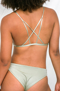Reggiseno bikini PORTOKALI in muschio metallizzato