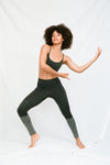 AGAPI Sports Bralette in Charcoal - Factory Sale