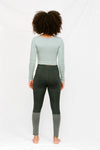 MITSOS Coated Leggings in Smoke & Charcoal (Factory Sale)