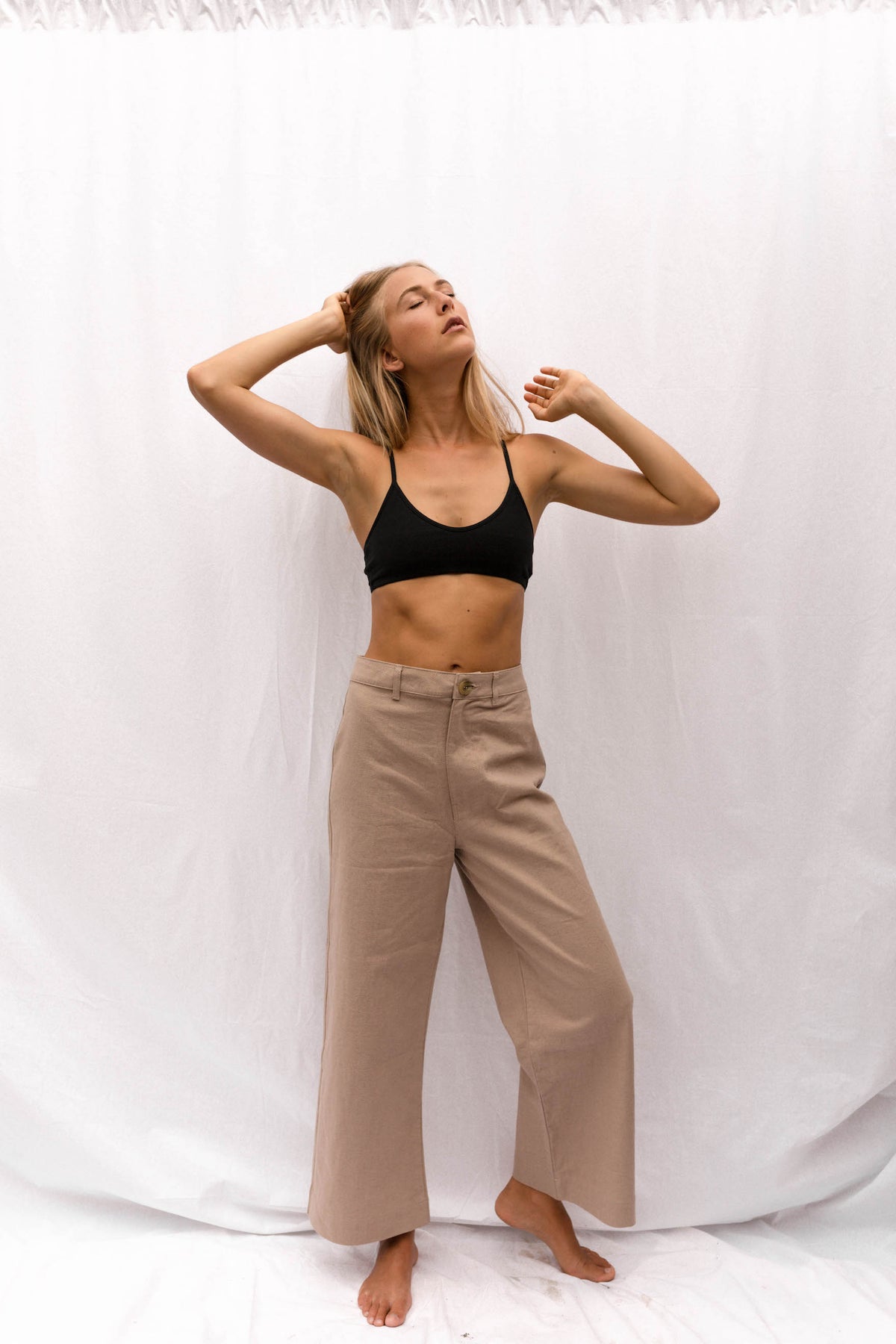 Franca Racer-Back Bralette in Black