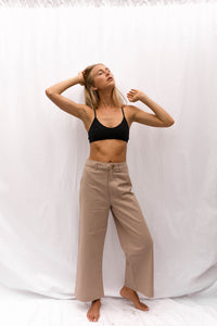 Franca Racer-Back Bralette in Black