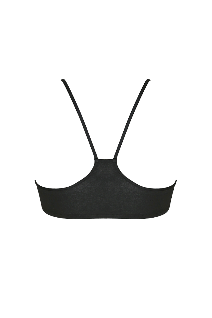 Franca Racer-Back Bralette in Black