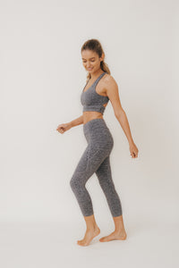 JULIE Legging 3/4 en Fumée