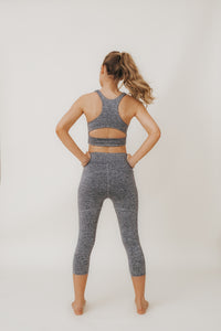 JULIE Legging 3/4 en Fumée