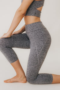 JULIE Legging 3/4 en Fumée