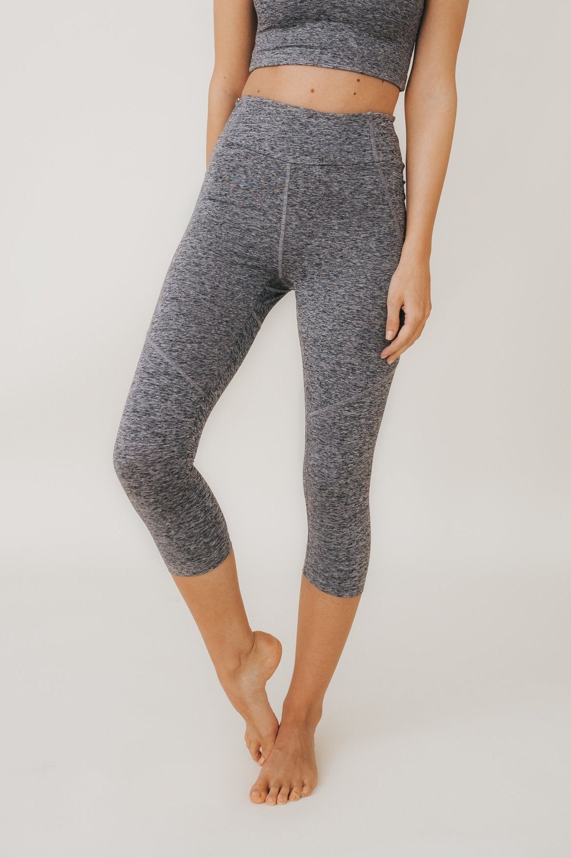 JULIE Legging 3/4 en Fumée