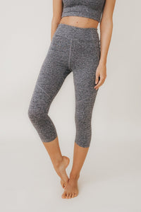 JULIE Legging 3/4 en Fumée