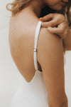 SARA Feather Weight Bodysuit in Lemon - Factory Sale