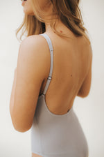 SARA Feather Weight Bodysuit in Mist - Factory Sale