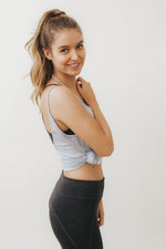 LENA Sports Bralette in Charcoal - Factory Sale