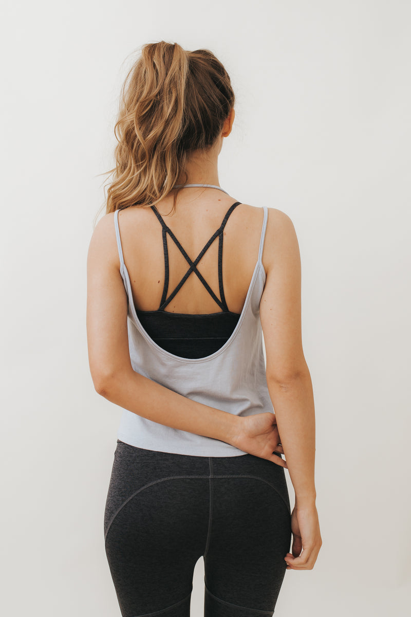 LENA Sports Bralette in Charcoal - Factory Sale