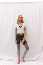 ISABELLE Wrap Top in Sky Blue - Factory Sale