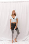 ISABELLE Wrap Top in Sky Blue - Factory Sale