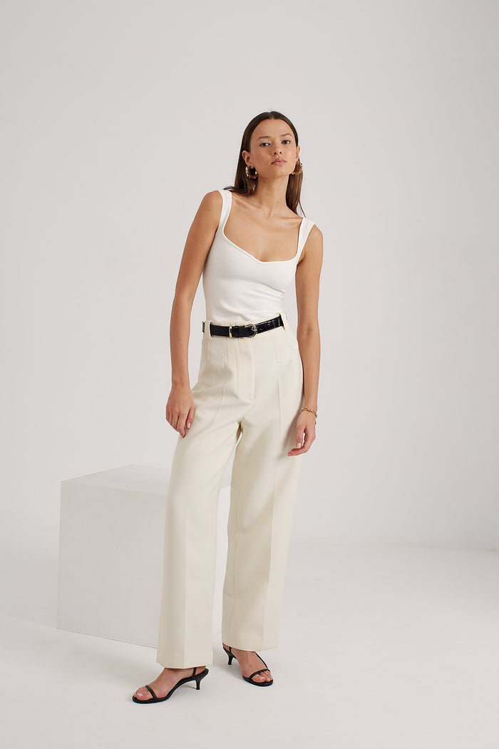 JACQUES Sweetheart Tank in White