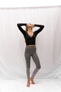 LAGOM Long Sleeved Top in Black