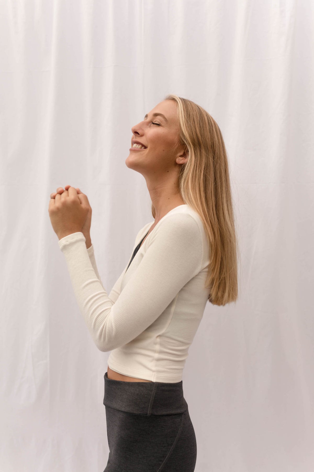 LAGOM Long Sleeved Top in Lemon