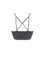 LENA Sports Bralette in Charcoal - Factory Sale
