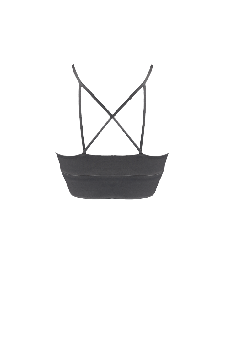 LENA Sports Bralette in Charcoal - Factory Sale