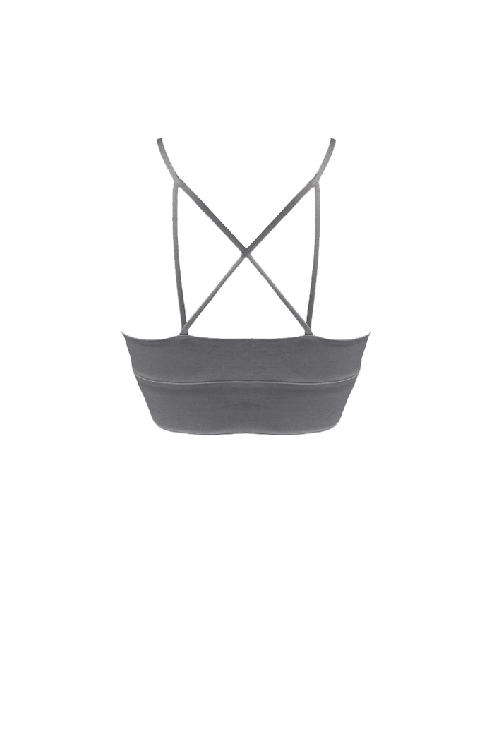 LENA Seamless Bralette in Smoke - Factory Sale