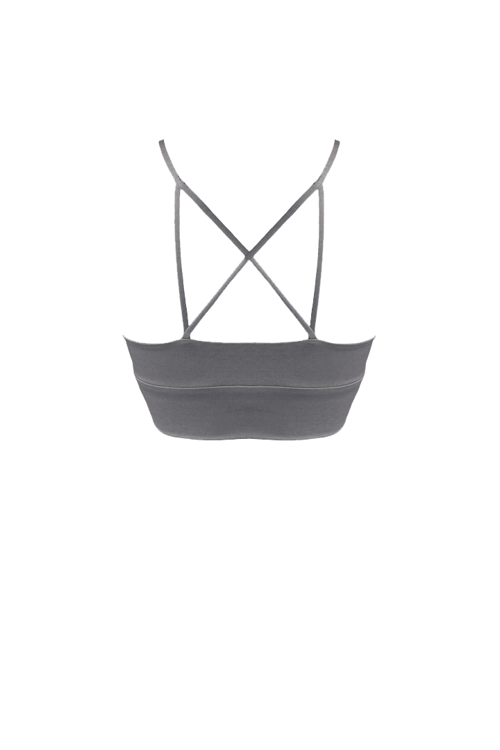 LENA Seamless Bralette in Smoke - Factory Sale