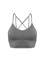 LENA Seamless Bralette in Smoke - Factory Sale