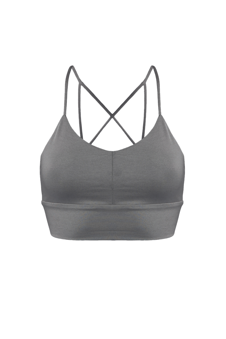 LENA Seamless Bralette in Smoke - Factory Sale