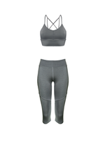 LENA Seamless Bralette in Smoke - Factory Sale