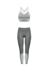 MITSOS Coated Leggings in Cloud & Smoke - Factory Sale