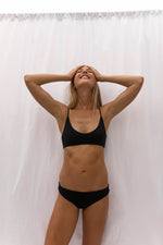 LORLE Strappy Bikini Top Black - Factory Sale