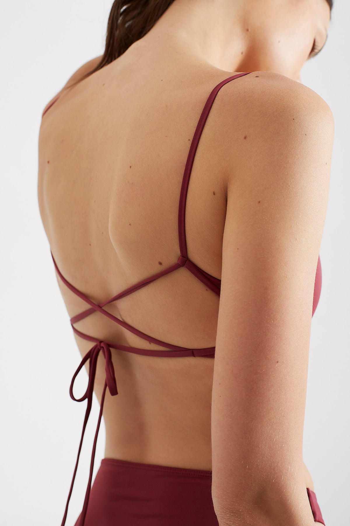 MANU Bikini Top in Mulberry