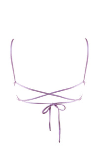 Haut de Bikini MANU Lavande Métallisée