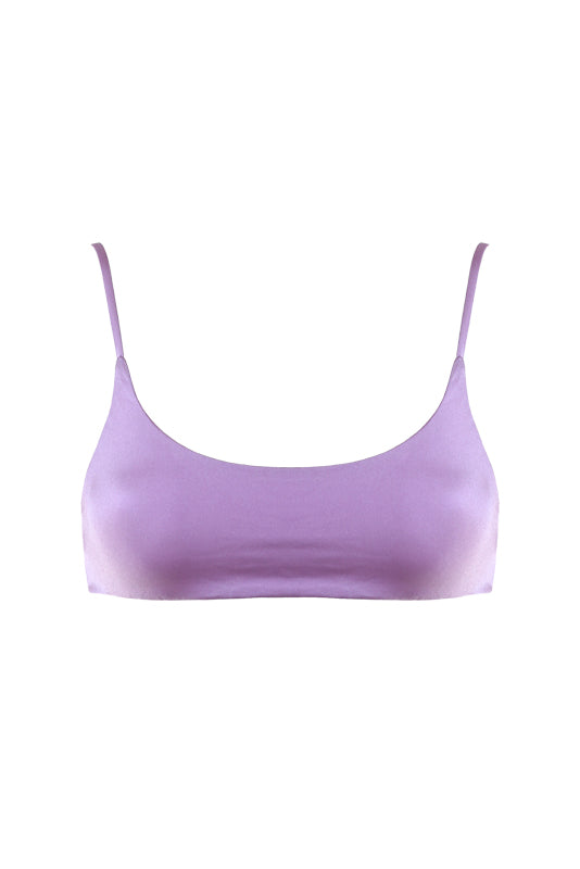 MANU Bikini Top Metallic Lavender
