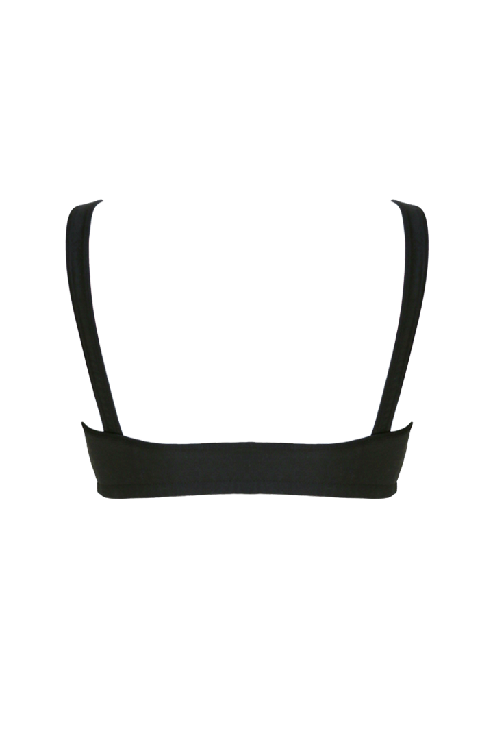 MILOU Scooped Bralette in Black