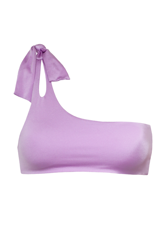 NAYA Bikini Top in Metallic Lavender