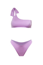 NAYA Bikini Top in Metallic Lavender