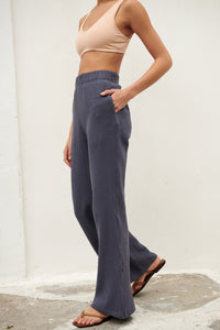 ONDINE Gauze Trousers in Navy