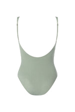 SARA Feather Weight Bodysuit in Mint - Factory Sale
