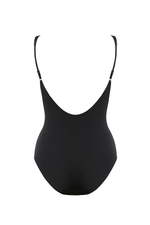SARA Feather Weight Bodysuit in Black - Factory Sale