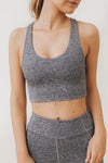 AGNES Cut-Out Bralette in Smoke - Factory Sale