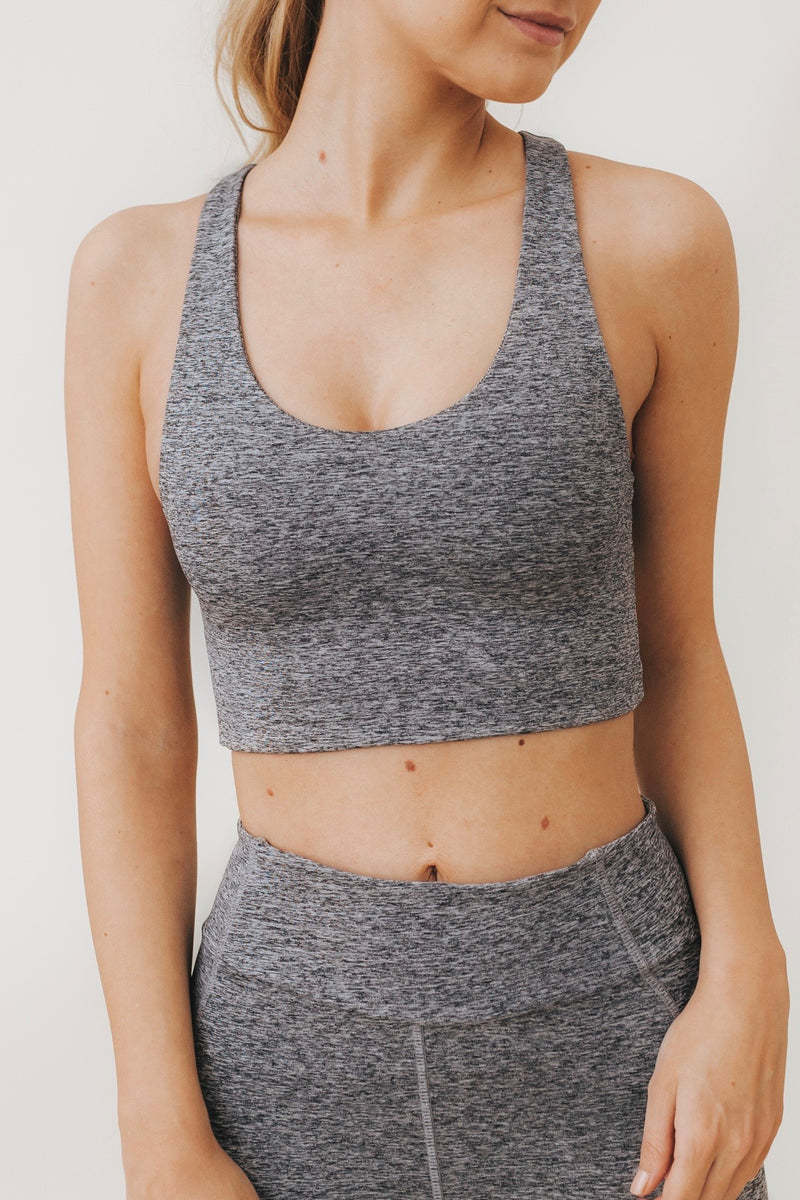AGNES Cut-Out Bralette in Smoke - Factory Sale