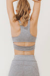 AGNES Cut-Out Bralette in Cloud - Factory Sale