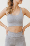 AGNES Cut-Out Bralette in Cloud - Factory Sale