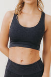 AGNES Cut-Out Bralette in Charcoal - Factory Sale